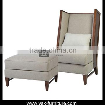 AC-130 Wooden Lounge Recliner Sofa Set Design