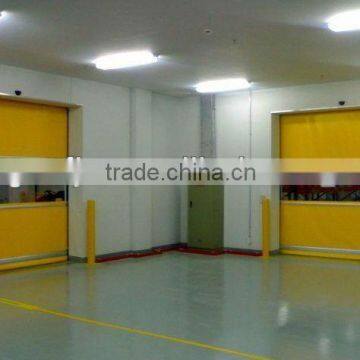 Guangzhou high speed PVC rolling door, pvc folding door