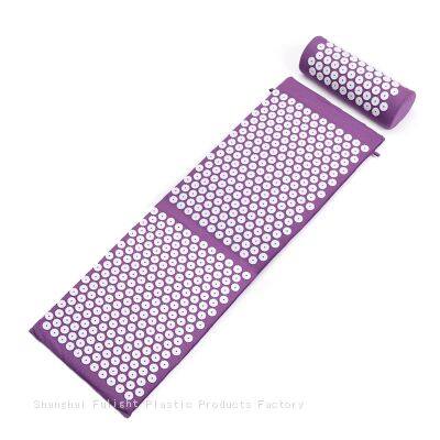 Acupressure Mat and Pillow Set with Bag Extra Long Acupuncture Mat for Neck & Back Pain Relief Naturally Relaxation Gift for Women Stress Relief Massage Mat