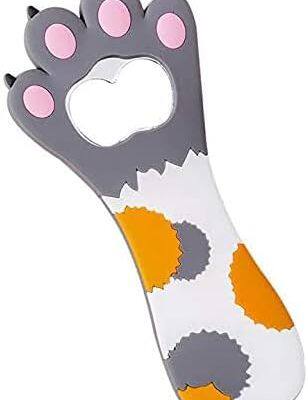 Cute Cat Paw Bottle Opener Magnet,Refrigerator Magnet Silicone Metal Bottle Opener for Beer Coke Bartender Kitchen Barware Metal Novelty