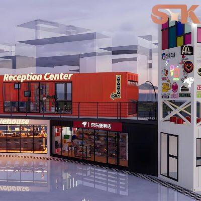 SXKON Milk Tea Shop Creative Container Mobile House