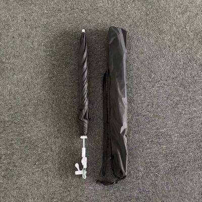 Baby Stroller Clip Umbrella, Children's Car Parasol, Black Plastic UV Protection, Fiber Ribs, Large Custom Size photo-2