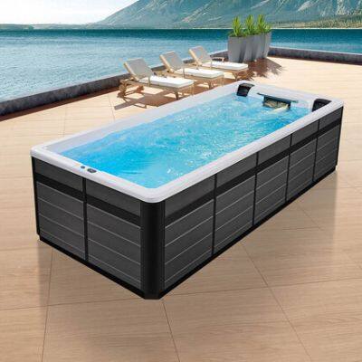 Acrylic Ground Massage Swim Therapy Rectangular Indoor Large Outdoor Swimming Pool Luxury Indoor Swimming Pool With Hydrotherapy Function