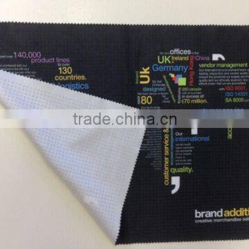 2016 High Quality Natural Style Microfiber Material Cloth Rubber Backing Mouse Pad