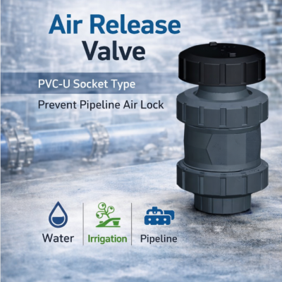 PVC Air Release Valve Socket Type Water Pipeline Vent Valve