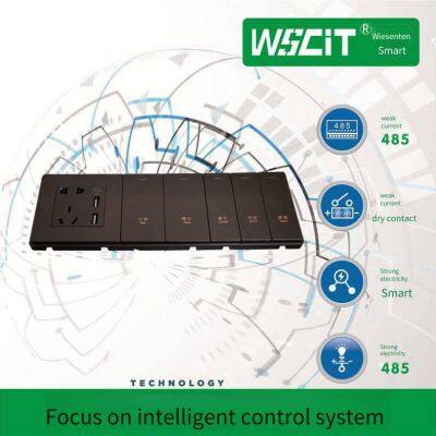 One-way Double-control Wall Switch for Hotels and Guesthouses, 86-type Universal One-way Double-control Wall Switch Panel for Hotels