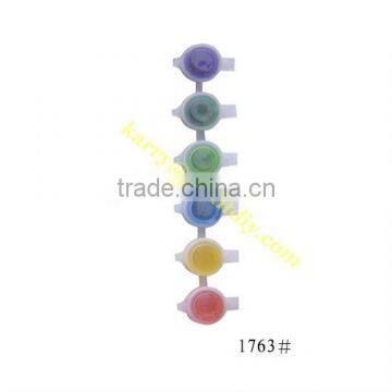 hot-sell fashionable non-toxic 6-strip pots suncatcher paint(2ml) for kids