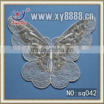 Trendy Butterfly Design Sequin Patch SQ042