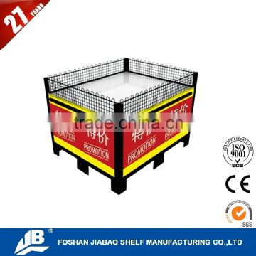 fruit and vegetable movable supermarket promotion cage liquor store shelving JIEBAO