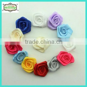 Cheaper hot sale mini 2.5cm flower fabric