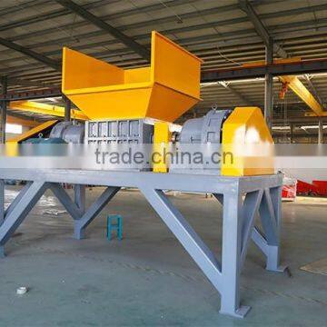 Powerful double shafts double motors plastic bottle pet bottle shredder