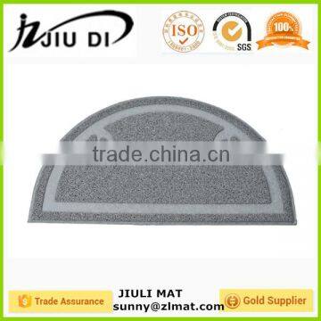 Trade assurance factory piece price OEM semi-circle PVC coil pet mat