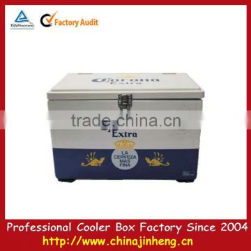 Metal cooler with lid