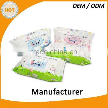 High quality 80pcs baby wipes alcohol free antiseptic wipes