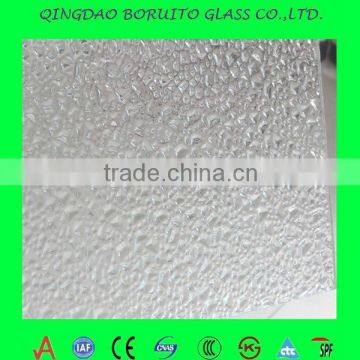 2mm 4mm 6mm Diamond embossed patterned glass with CE