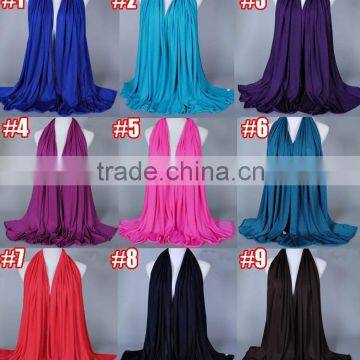 Wholesale New Fashion Women Muslim Hijab Plain Jersey Scarf