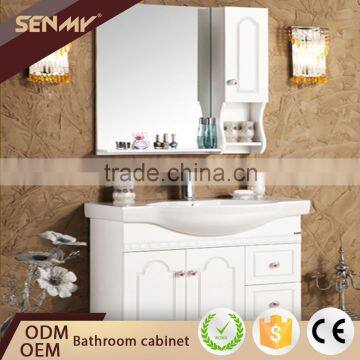 China Manufacturer Basin Waterproof Bathroom Cabinet With Glass