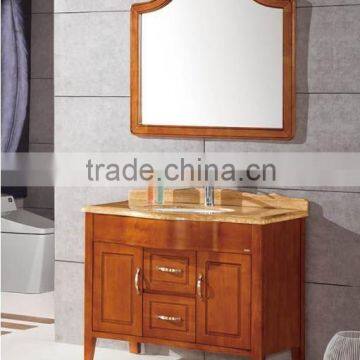 New design modern wood marble top bathroom cabinet