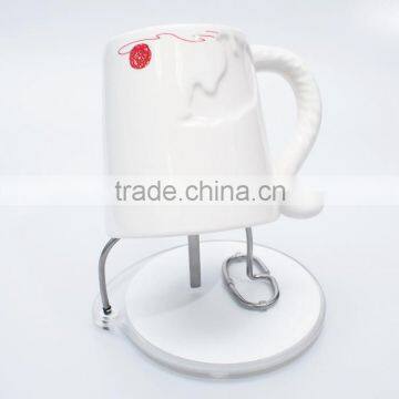 Original Design Innovative Cat Shaped Stainless Steel Cup Holder With Ceramic Pad, Stainless Steel Drink Cup Holder, Ceramic Pad photo-5