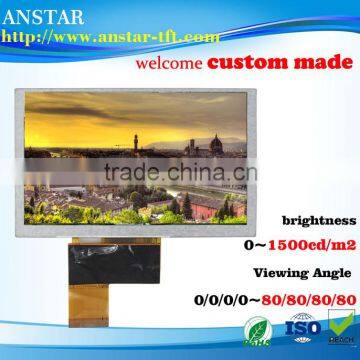 5 inch sunlight readable lcd module ,RGB interface,Transmissive tft lcd panel