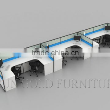 Long shape Office Furniture Call Center Workstation for 6 Person (SZ-WS801)