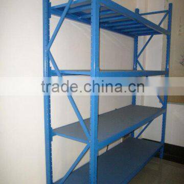 4 level Mid-duty storage rack with shelf