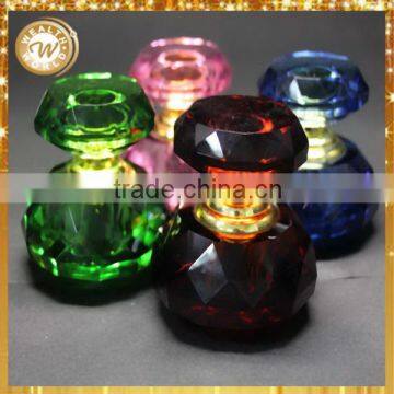 Durable hot sale crystal glass empty perfume bottle