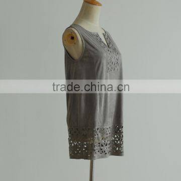 Pictures of Girls Cotton Tops Cutting Tank Tops in Bulk