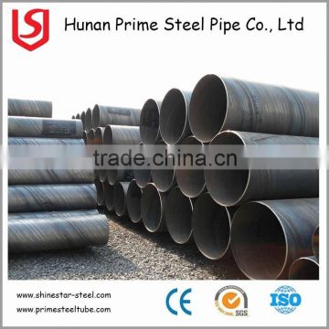 SSAW ASTM A53 Gr.B Spiral Carbon 711*6.35mm bell end of SSAW weld steel pipe for water power