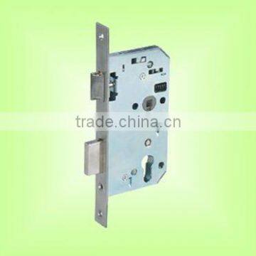 brass plated privacy mortise lock set