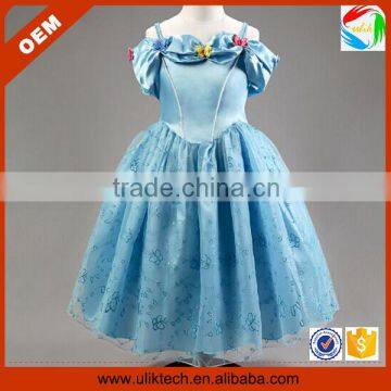 Bulk wholesale beautiful cinderella dress party frocks for girls(Ulik-A0042)