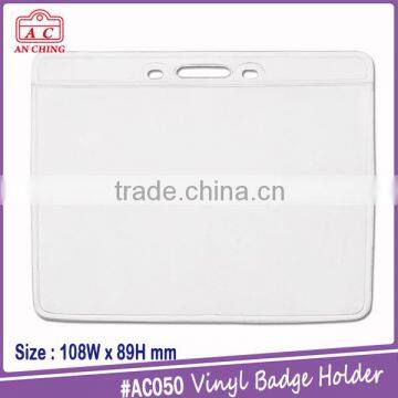 Wholesale retractable plastic name id card badge holder lanyard