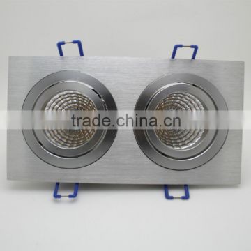 Embeded 2*3w led downlight recessed square led downlight