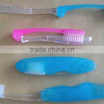 New design best selling travel folding toothbrush for airline