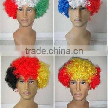 hot sales fans wigs football wigs party wigs W147