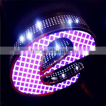 outdoor advertising acrylic laser led car logo signs