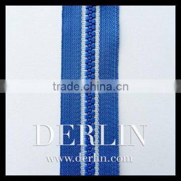 5# Blue White Special Tape Kids Bright Plastic Vislon Resin Zipper photo-2