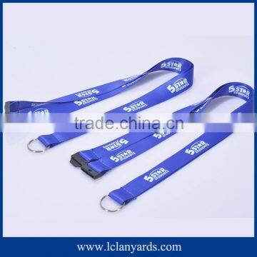 Custom sublimation polyester around the neck strap lanyards for keys