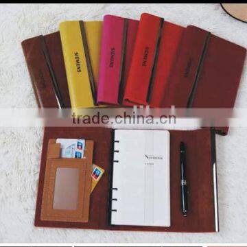 Upmarket A5 PU Leather Notebook with Elastic Band