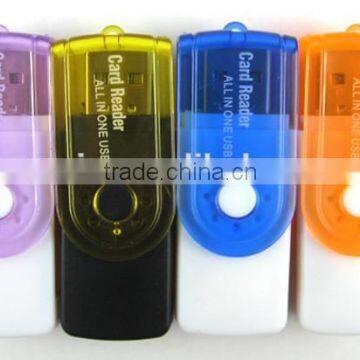 All-in-One Mini USB 2.0 MS/M2/Mini SD/micro memory sd/SD card reader