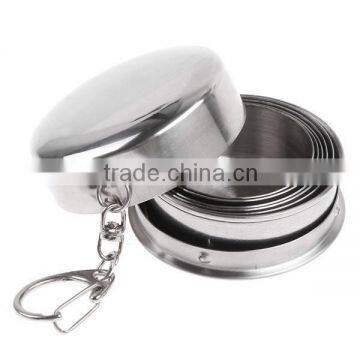 outdoor camping portable retractable stainless steel folding drinking cup                        
                                                Quality Choice