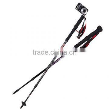 Alpenstock with professional camera hiking pole,wholesale,Hot!!!