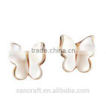 High Quality butterfly simple for women new 2016 latest gold earring designs
