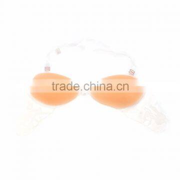 OEM Customized Cheap Nude Silicone Clear Back Strap Bra Cup photo-2