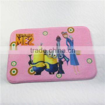 Short fleece + 7mm common foam + anti slip pvc backing can be customize