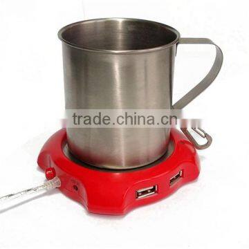 USB Cup Warmer Mug Heater With Usb Hub for Computer photo-2