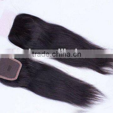 China Factory 18" #1B Silky Straight, Bleached Knot, Soft Brazilian hair full front lace closures