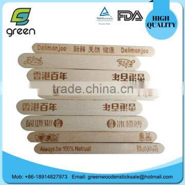 Logo Prints Round/straight Edge Wooden Ice Cream Sticks photo-6