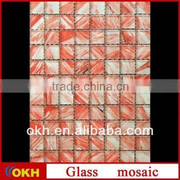 Glass tile glass mosaic gold mosaic