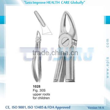 Extraction Forceps upper roots for children, Fig 30S, Periodontal Oral Surgery